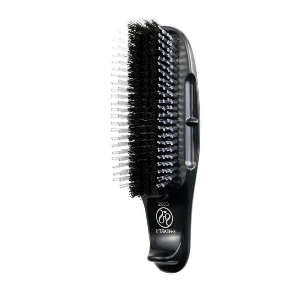 sHearts Scalp Brush CURE BLACK - birste matu un galvas ādas kopšanai