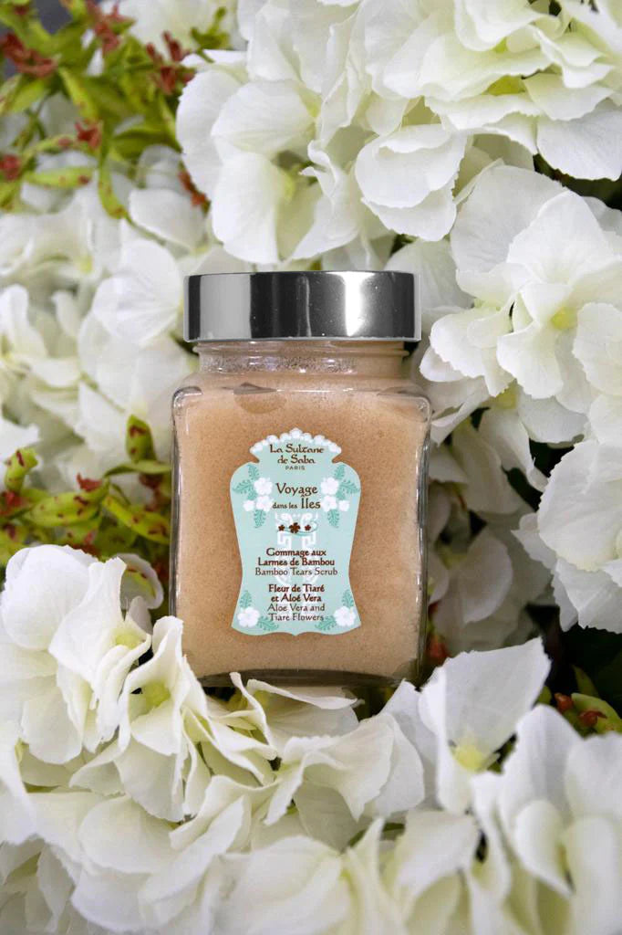 Aloe vera&Tiare Flower bamboo tears body scrub 300 g