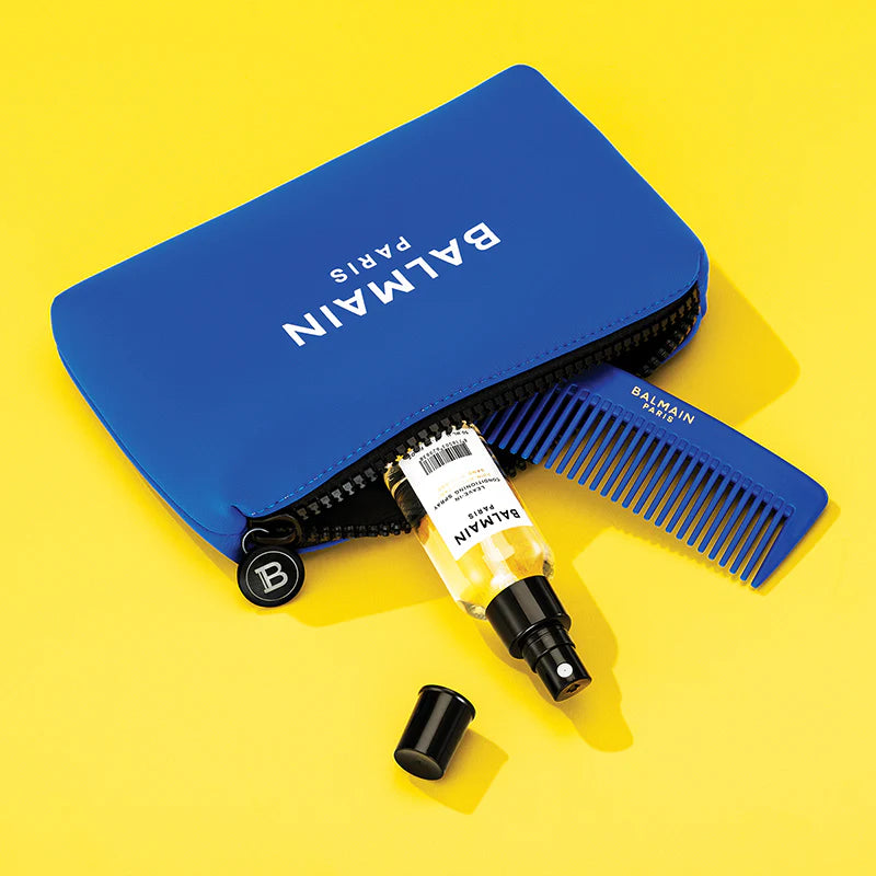 Balmain Hair Limited Edition Cosmetic Bag Blue - kosmētikas somiņa