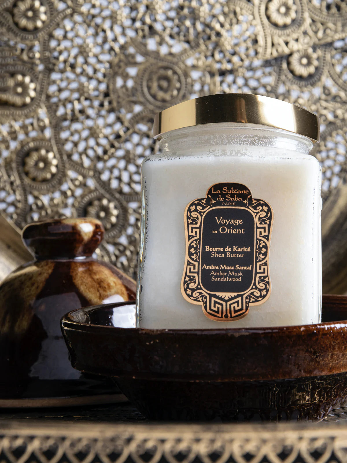 Shea Butter Amber Musk Sandalwood Fragrance 300 g