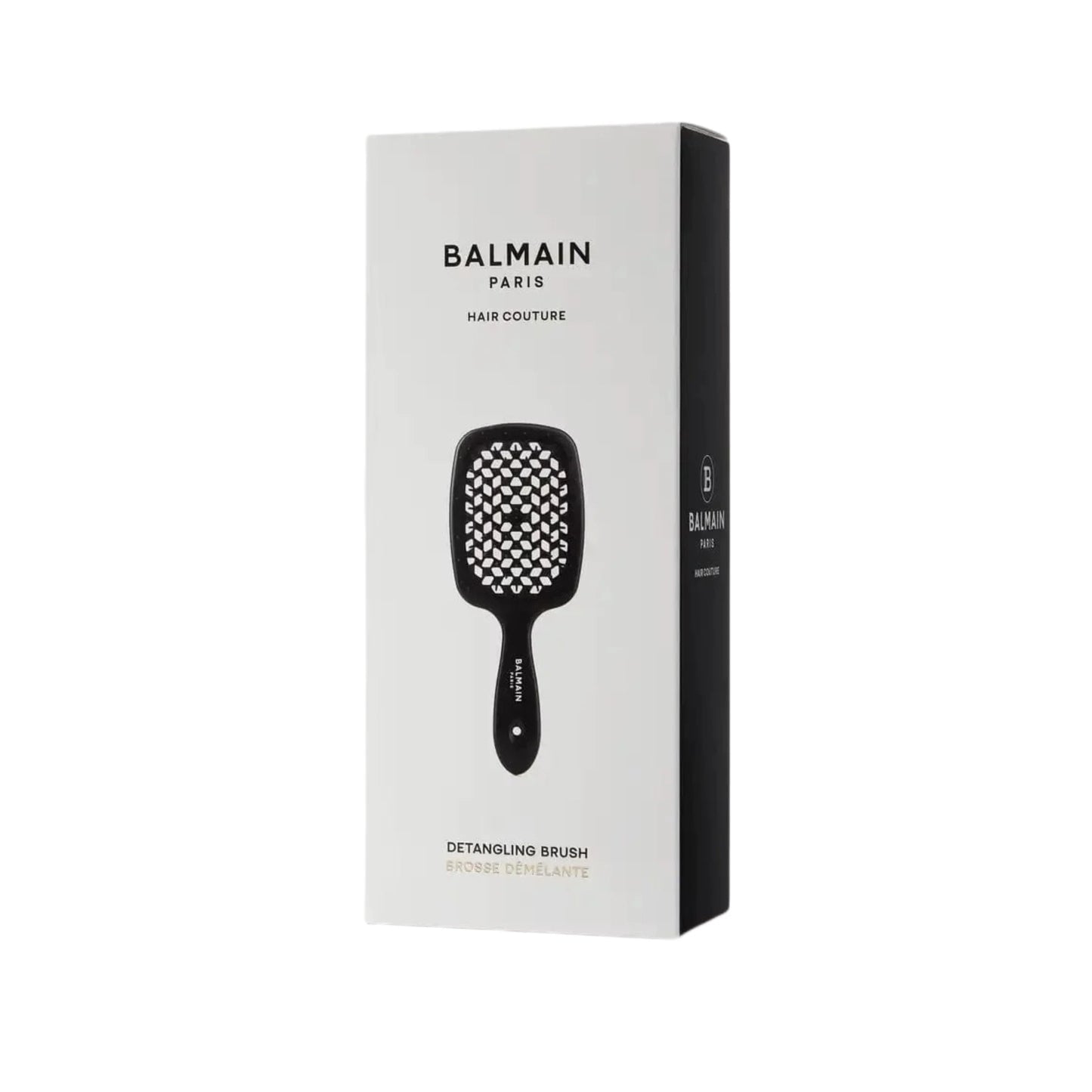 Balmain Hair Detangling Brush Black - matu suka ar elastīgiem sariem matu atšķetināšanai