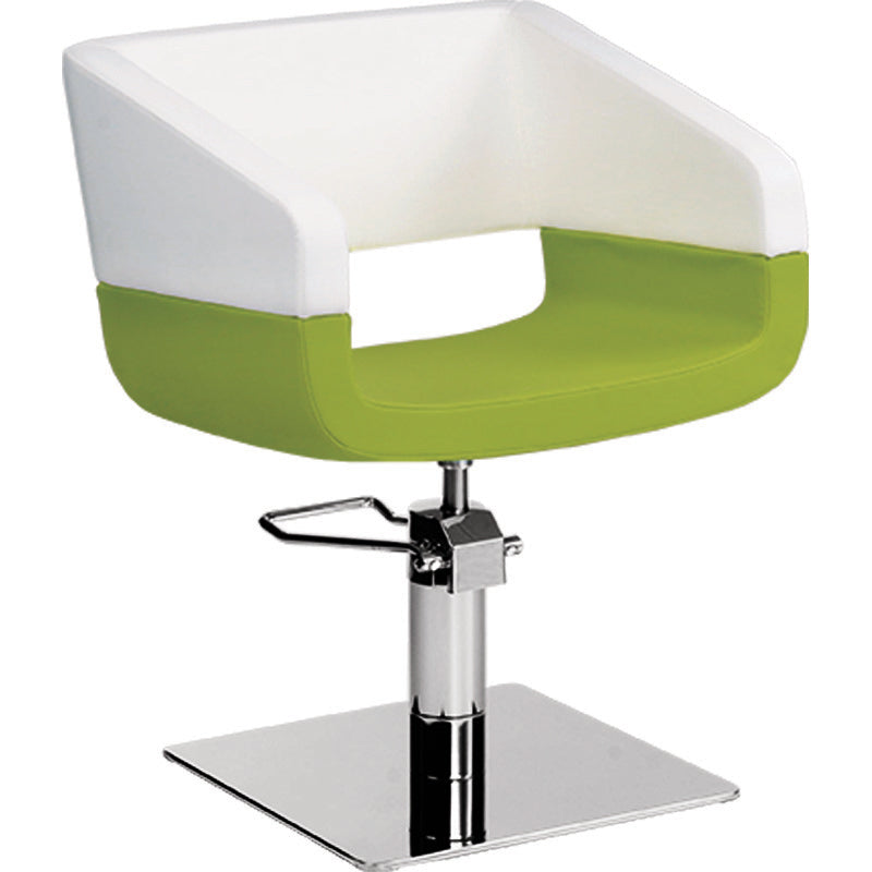 Frizētavas krēsls Hippi 57/53/42 cm balts/zaļš