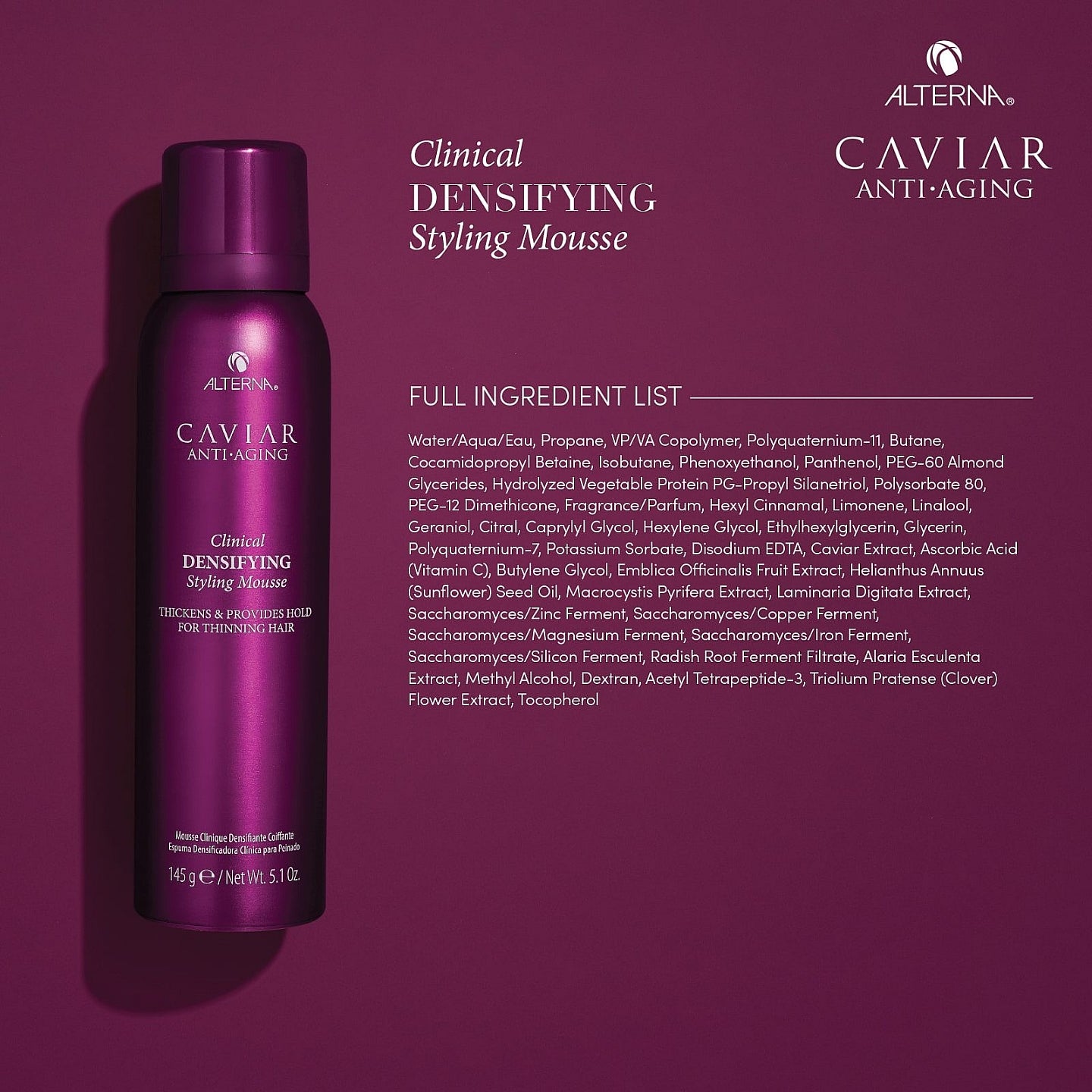Caviar Clinical Densifying Styling Mousse