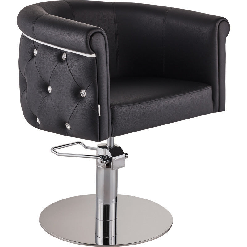 Frizētavas krēsls ObsDeLux 70/42/62 cm melns
