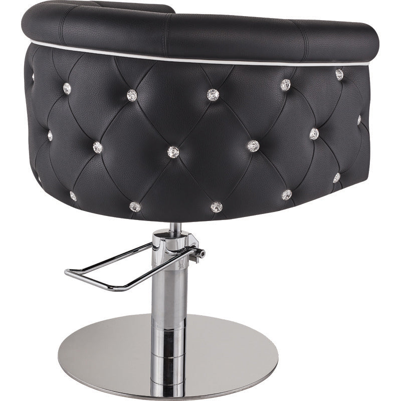 Frizētavas krēsls ObsDeLux 70/42/62 cm melns