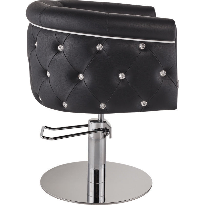 Frizētavas krēsls ObsDeLux 70/42/62 cm melns