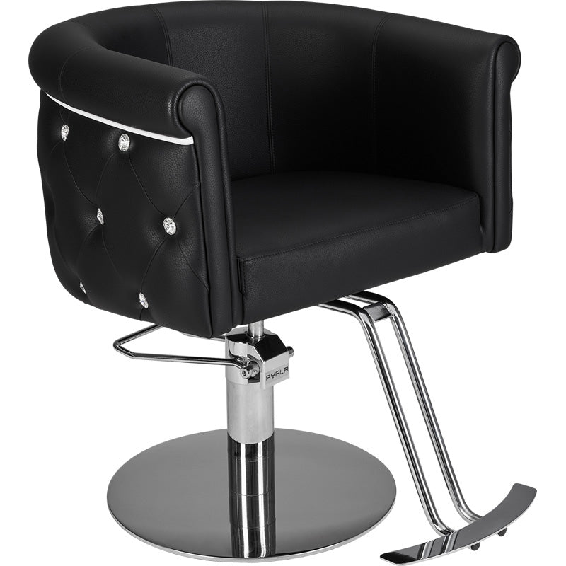 Frizētavas krēsls ObsDeLux 70/42/62 cm melns