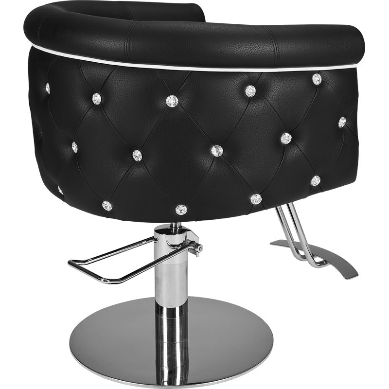 Frizētavas krēsls ObsDeLux 70/42/62 cm melns
