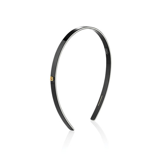 BALMAIN HAIR acetāta matu stīpiņa melna/balta / Acetate Headband Black/White