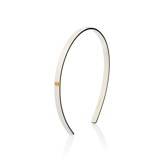 BALMAIN HAIR acetāta matu stīpiņa balta/melna / Acetate Headband White/Black