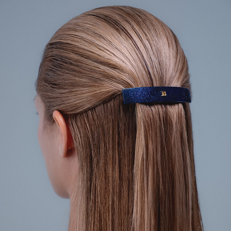 BALMAIN HAIR LE Muse de la Fête matu sprādze, “Cosmic Sapphire” krāsā, M izmērs