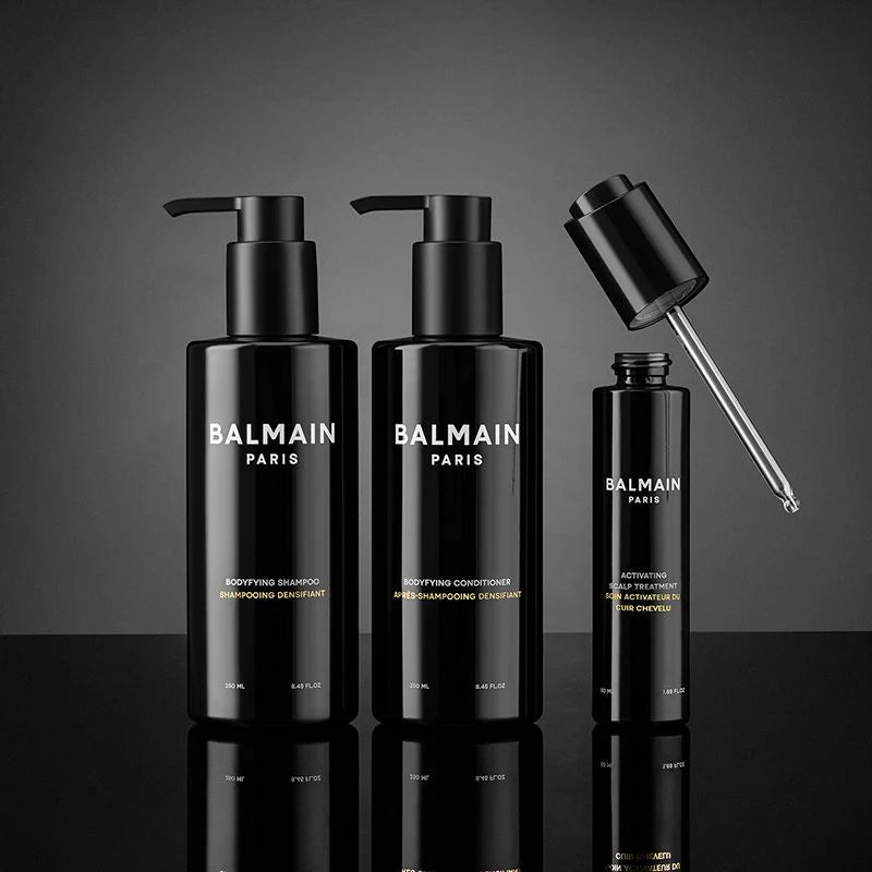 Balmain Hair Bodyfying Homme Giftset - dāvanu komplekts plāniem un vājiem matiem