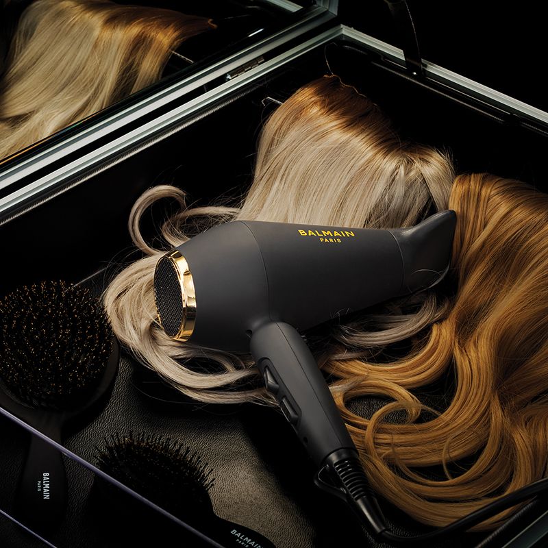 Balmain Hair Professional Infrared Blowdryer Black & Gold - Infrasarkanās gaismas fēns