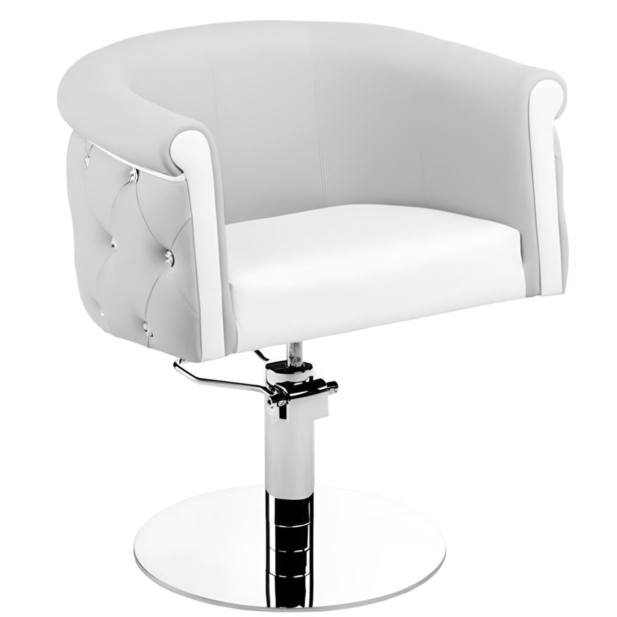 Frizētavas krēsls ObsDeLux 70/42/62 cm pelēks