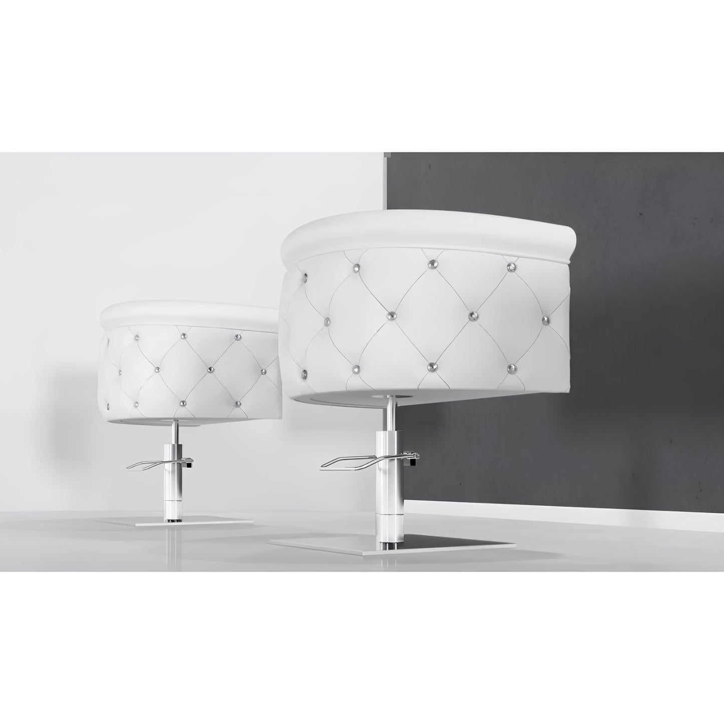 Frizētavas krēsls ObsDeLux 70/42/62 cm melns