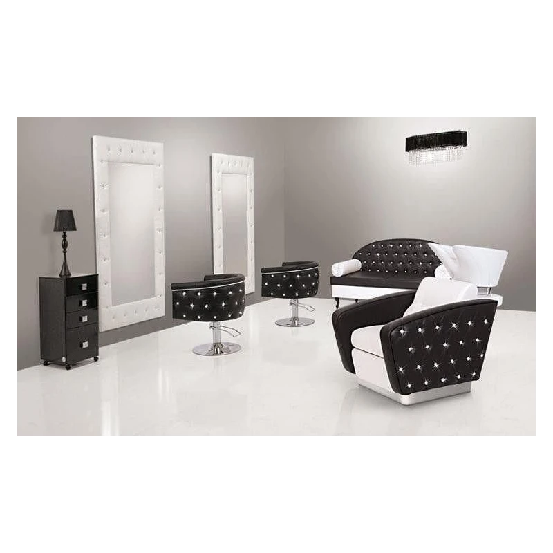 Frizētavas krēsls ObsDeLux 70/42/62 cm melns