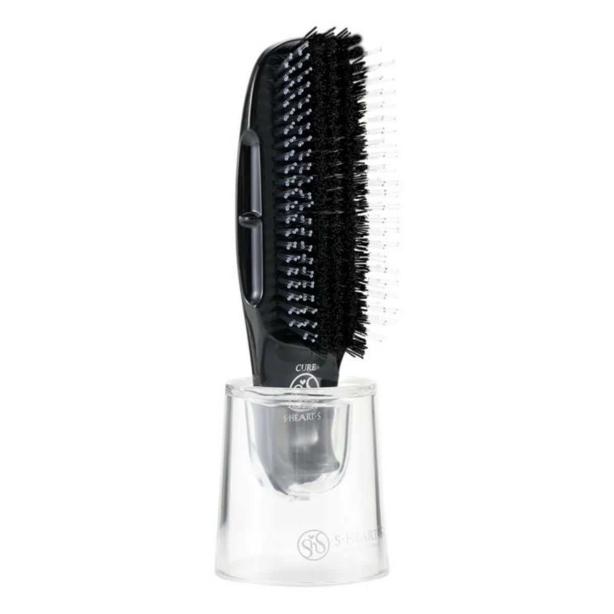 sHearts Scalp Brush CURE BLACK - birste matu un galvas ādas kopšanai