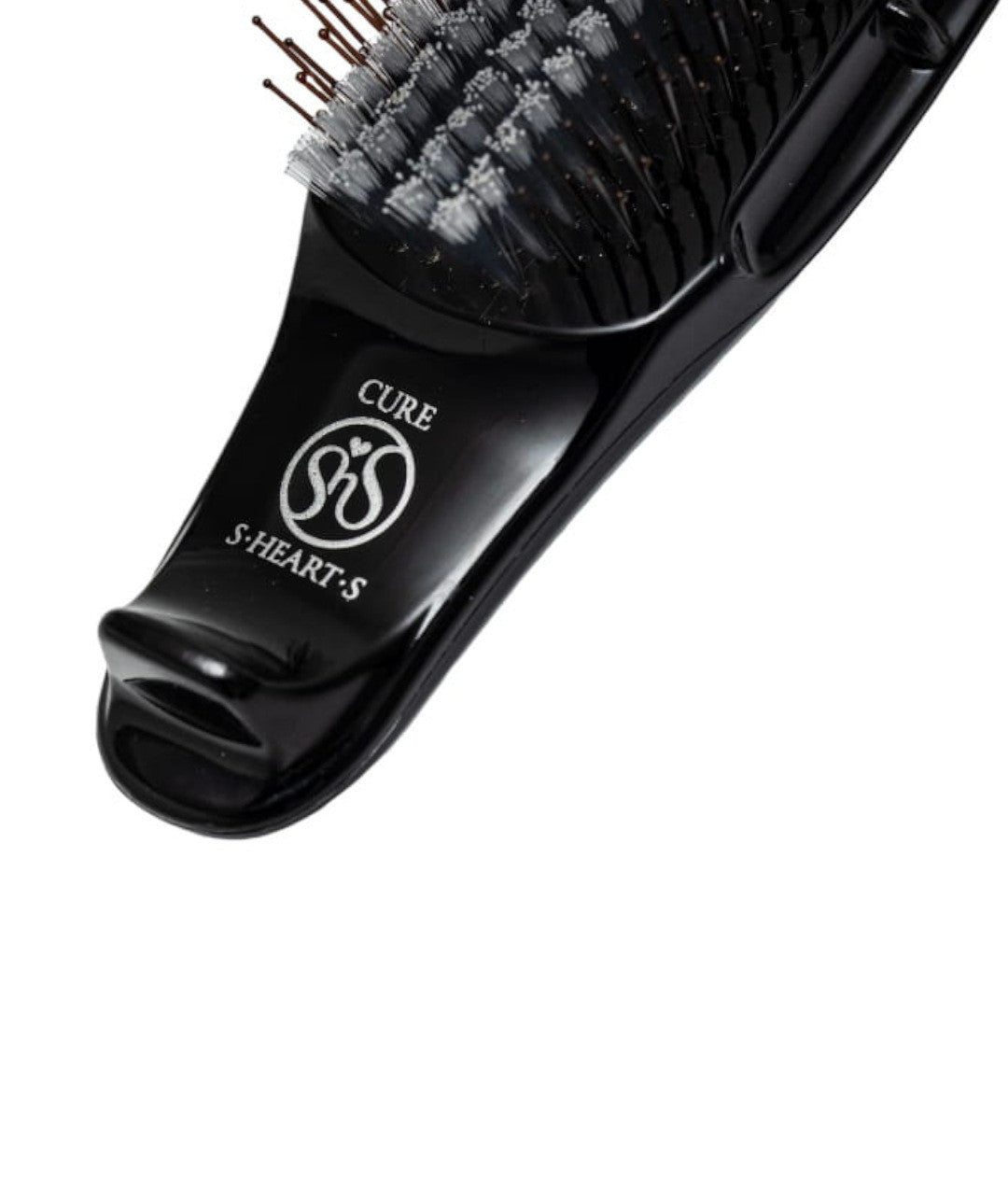 sHearts Scalp Brush CURE BLACK - birste matu un galvas ādas kopšanai