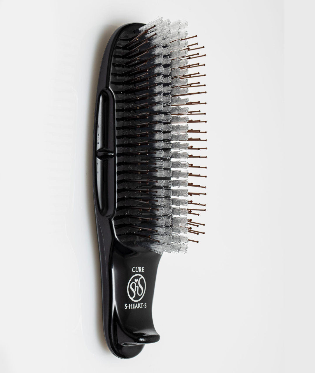 sHearts Scalp Brush CURE BLACK - birste matu un galvas ādas kopšanai