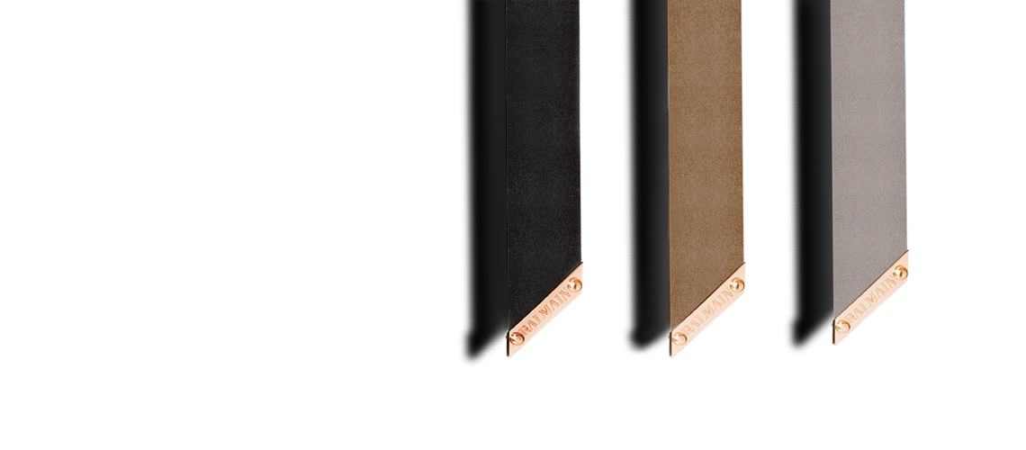 BALMAIN Ādas Matu Lenta – Melna BALMAIN HAIR / Genuine Leather Headband Black