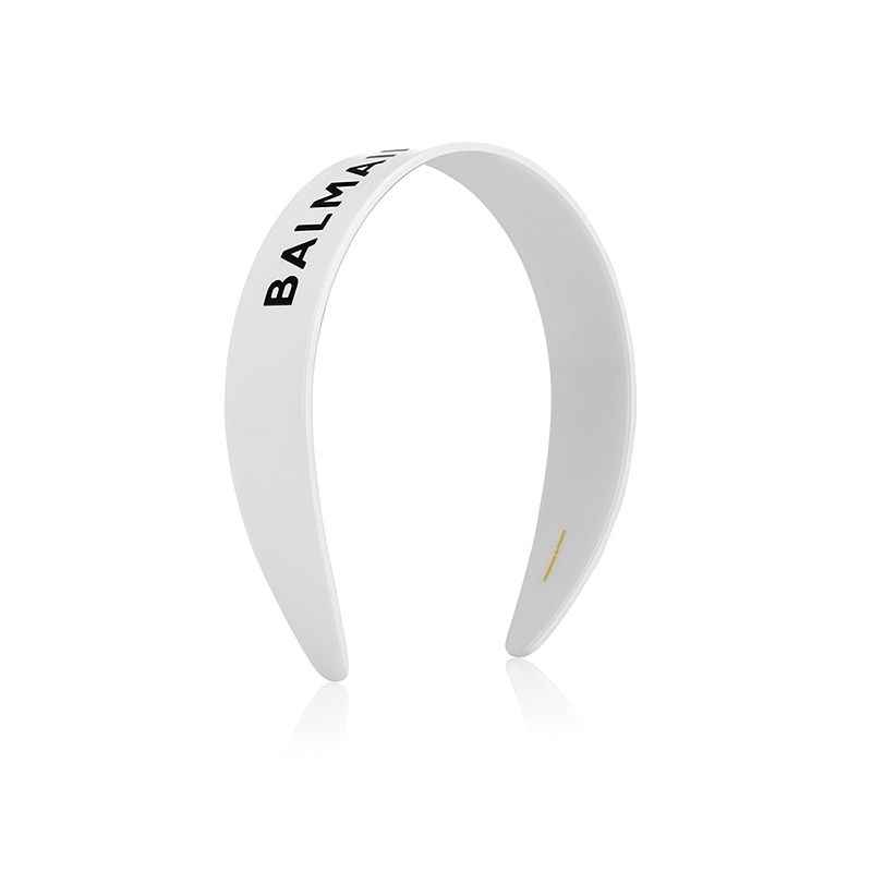 BALMAIN HAIR galvas saite balta  Limited Edition Legacy Acetate Headband White