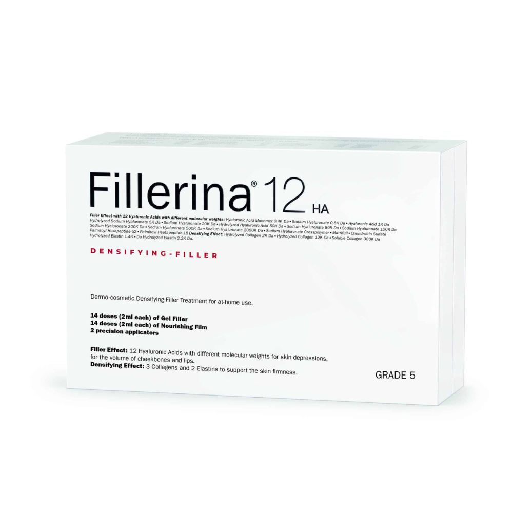 FILLERINA 12HA dermo-kosmētiskās pildvielas komplekts 2×30 ml, Intensitāte 5