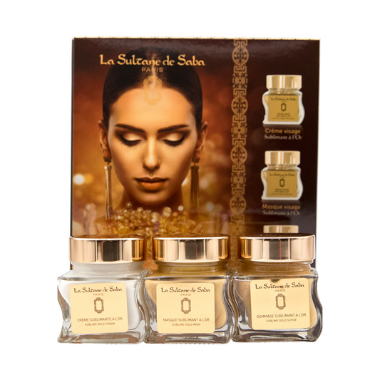 COFFRET SOINS VISAGE SUBLIMANT A L'OR