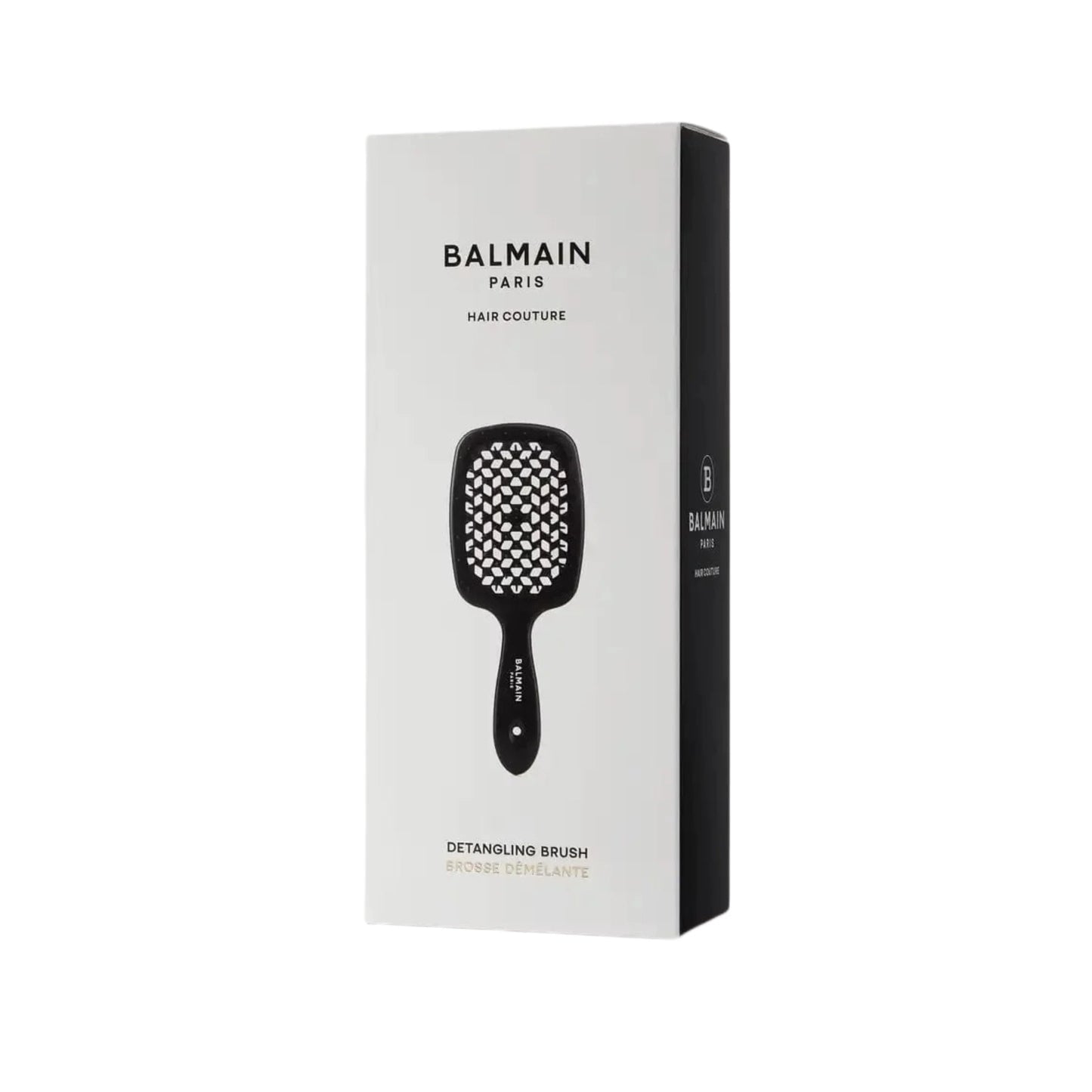 Balmain Hair Detangling Brush Black - matu suka ar elastīgiem sariem matu atšķetināšanai