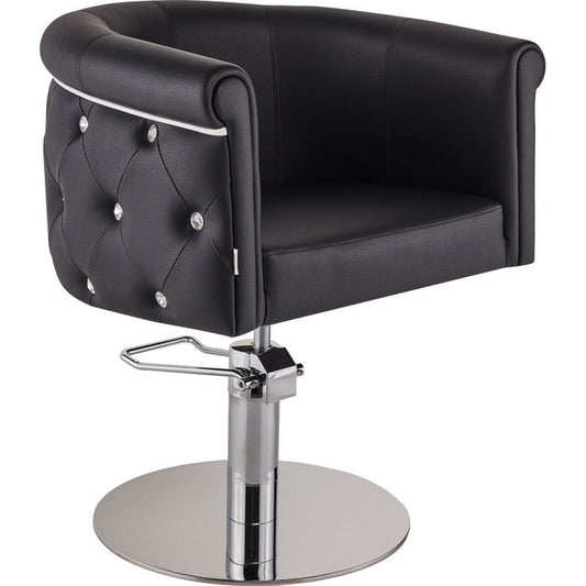 Frizētavas krēsls ObsDeLux 70/42/62 cm melns