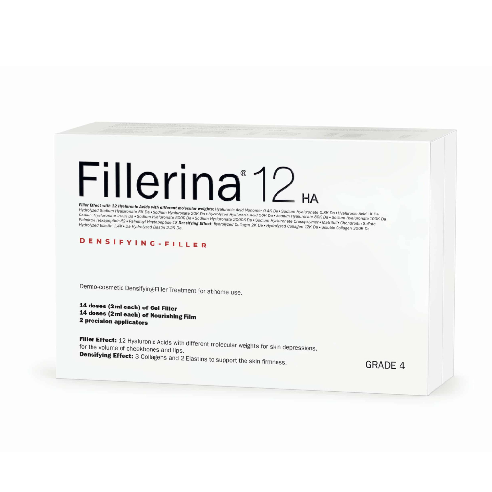 FILLERINA 12HA dermo-kosmētiskās pildvielas komplekts 2×30 ml, Intensitāte 4