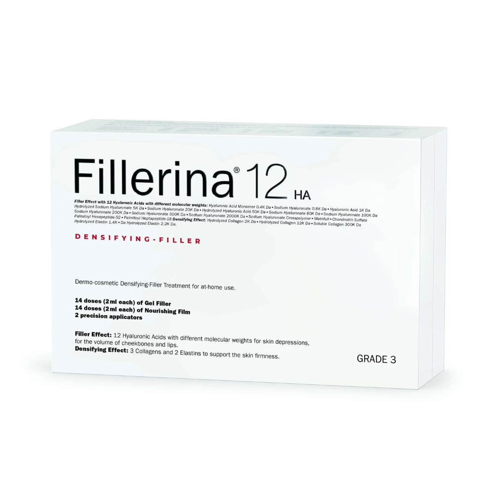 FILLERINA 12HA dermo-kosmētiskās pildvielas komplekts 2×30 ml, Intensitāte 3