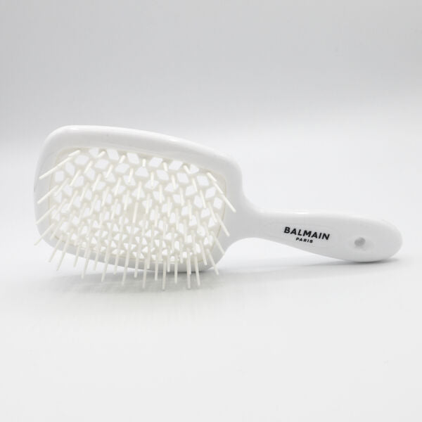 Balmain Hair Detangling Brush White - matu suka ar elastīgiem sariem matu atšķetināšanai