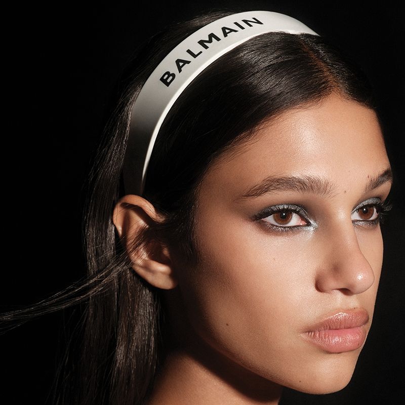 BALMAIN HAIR galvas saite balta  Limited Edition Legacy Acetate Headband White