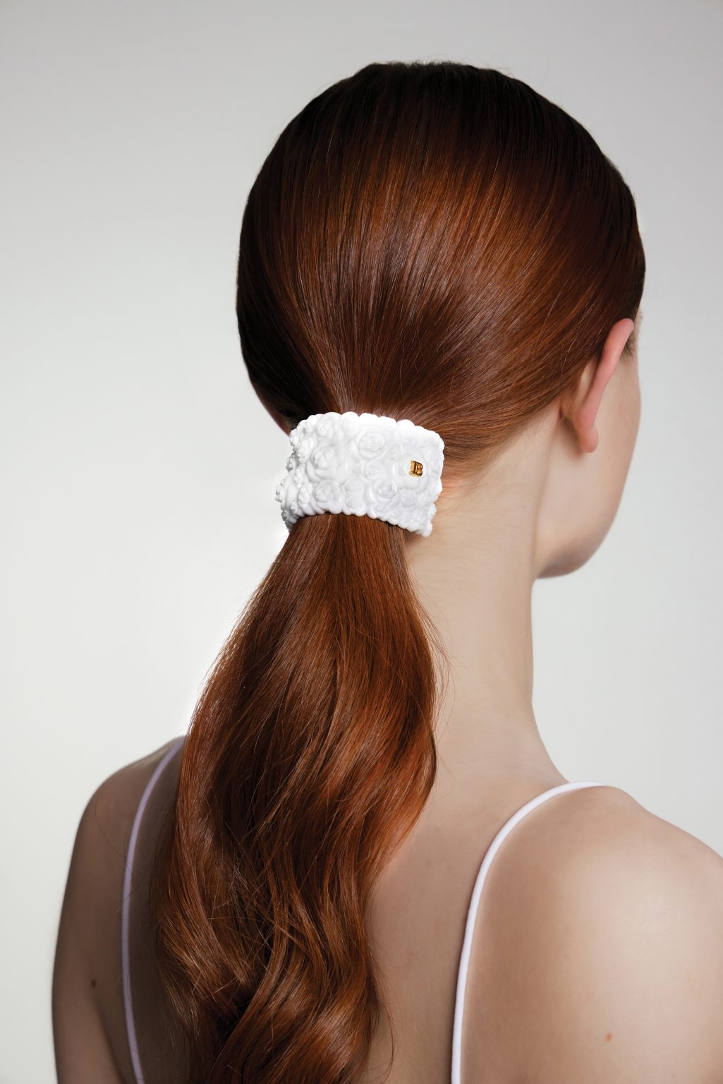 BALMAIN HAIR 3D FLORAL PONYTAIL CLIP