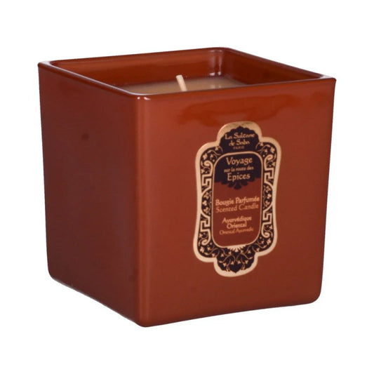 CANDLE ORIENTAL AYURVEDIC AMBER VANILLA PATCHOULI (SPICES) 400 g